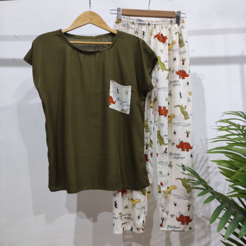 BABYDOLL RAYON PANJANG| BABYDOLL MURAH | BAJU RUMAHAN-Panjang 38
