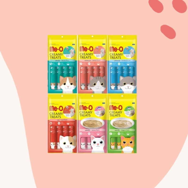 [CAT SNACK] Me-O Creamy Treats Cat Snack 4 Pcs