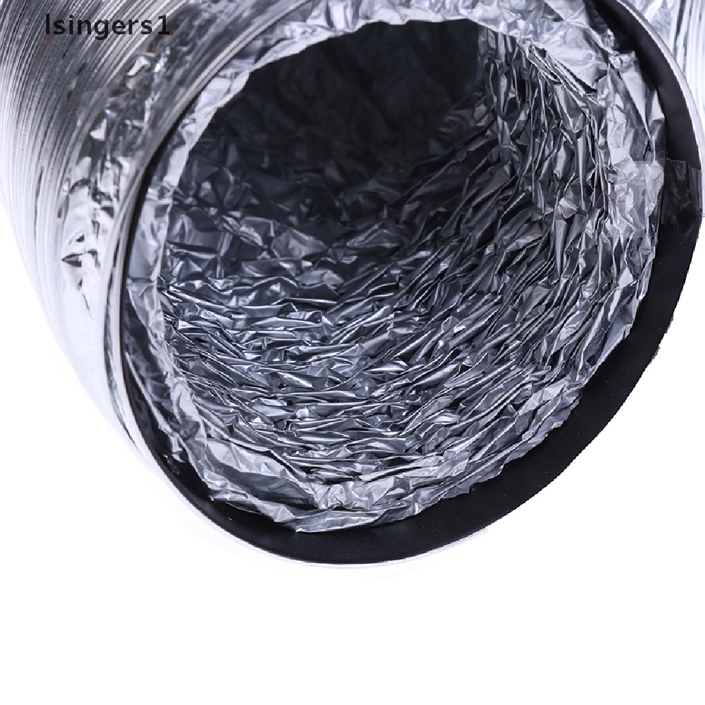 (lsingers1) Selang Ventilasi Udara Flexible 4 &quot;Bahan Aluminum Panjang 2m