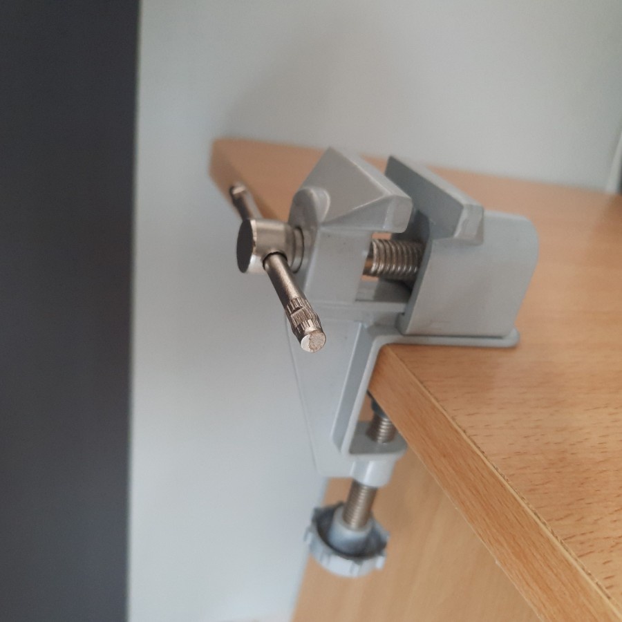 Clamp meja mini vise klem catok vise table alumunium penjepit benda