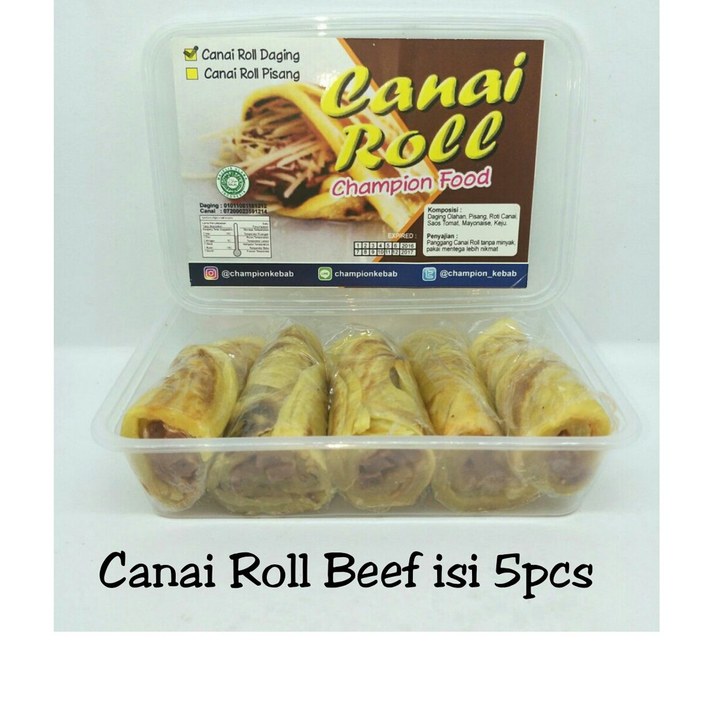 

CANAI ROLL BEEF FROZEN ISI 5PCS