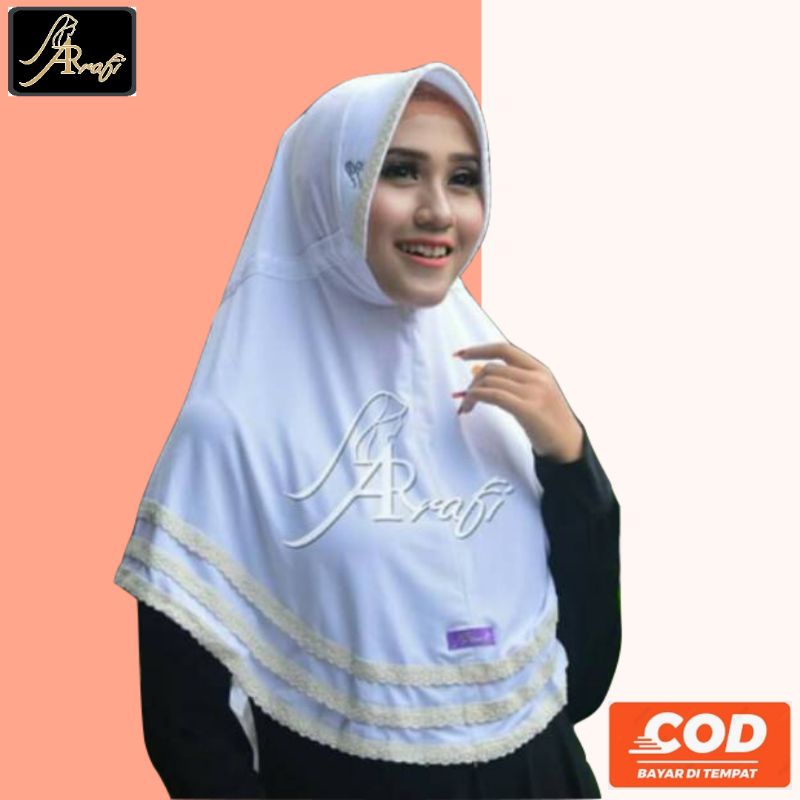 jilbab hijab Arrafi AR 114 kerudung krudung bergo instan dewasa jersey ibu promo terbaru cod jakarta
