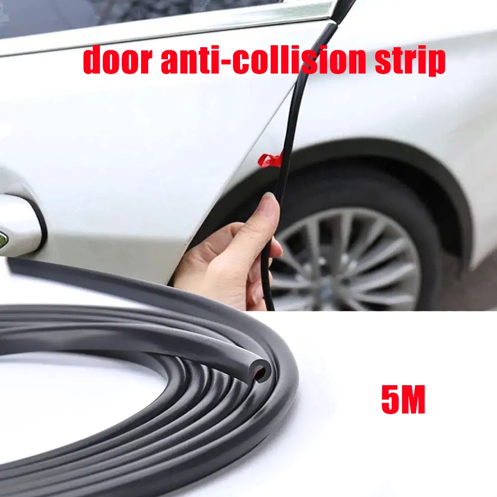 5M Trim tepi pintu mobil / pelindung tepi pintu karet mobil / benturan mobil dan segel tahan gores /List karet Pintu List Pintu Mobil Universal Pelindung Pintu Door Guard Strip Rubber