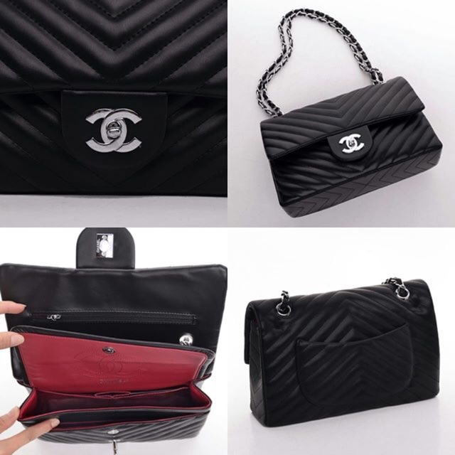 chanel classic chevron