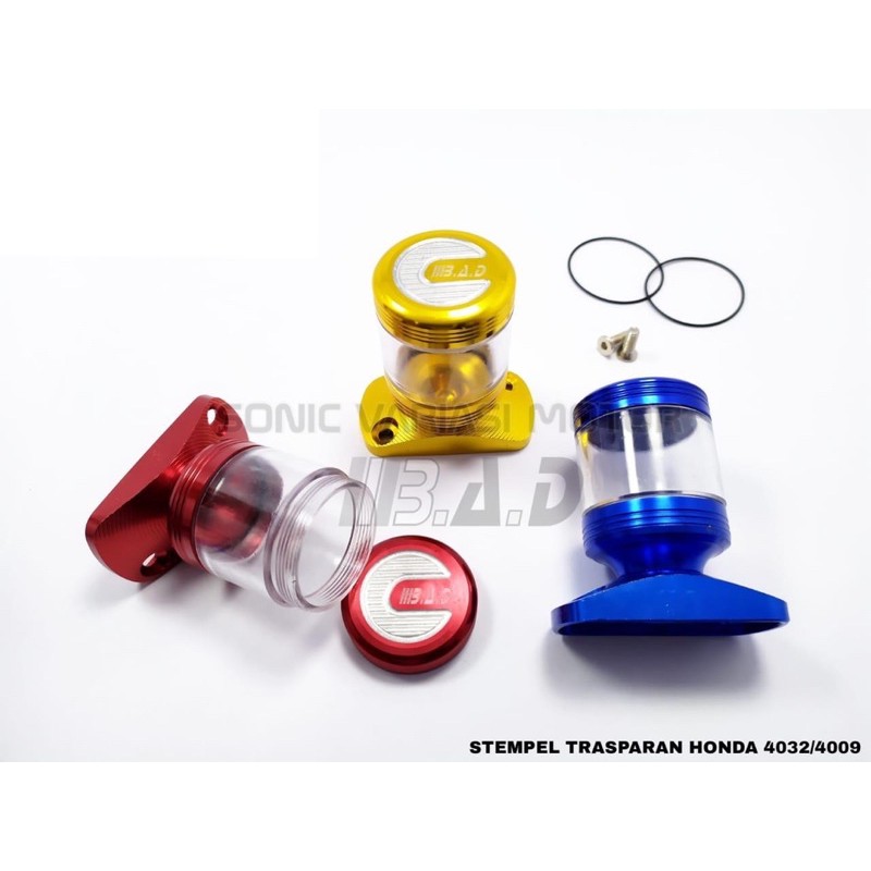 COVER TUTUP MINYAK MASTER REM VARIASI STEMPEL TRANSPARAN WARNA CNC  TUTUP MINYAK REM WARNA MIO BEAT 