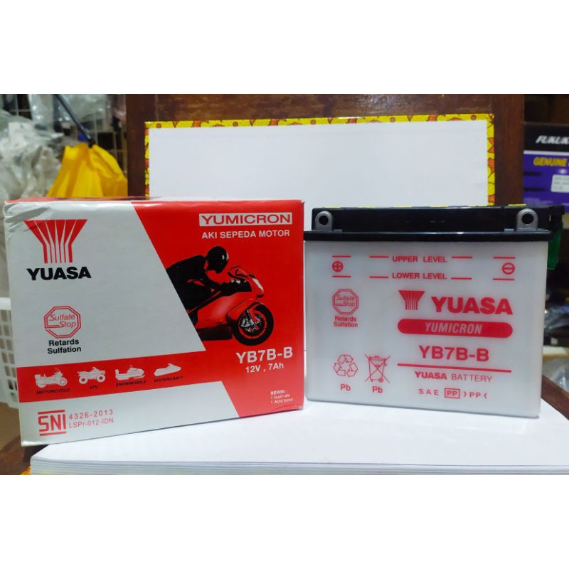AKI YB7B-B YUASA AKI MOTOR AKI BASAH AKI TIGER
