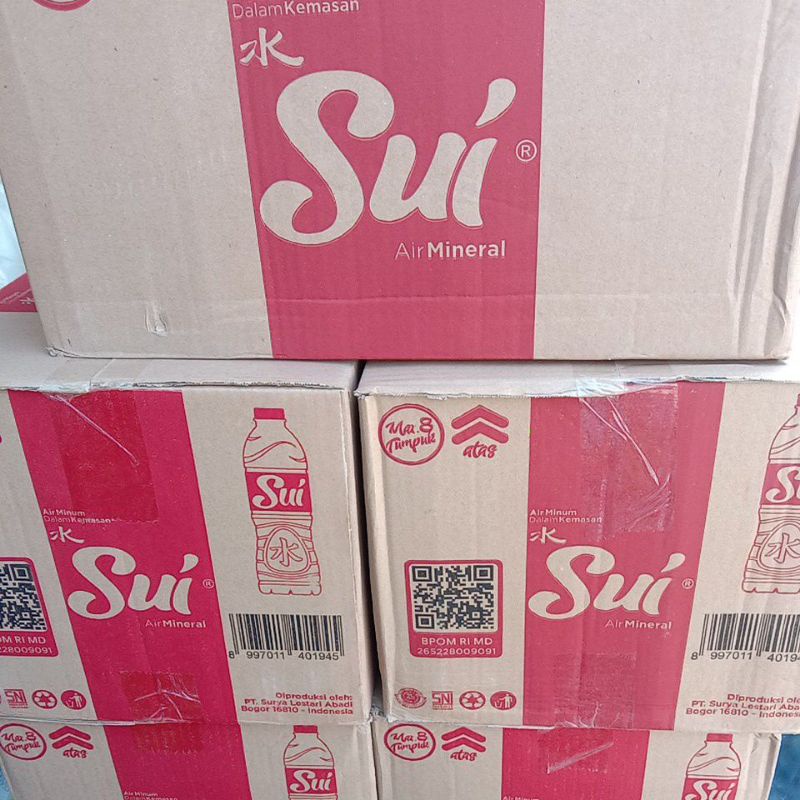 SUi air mineral 600mL/dus