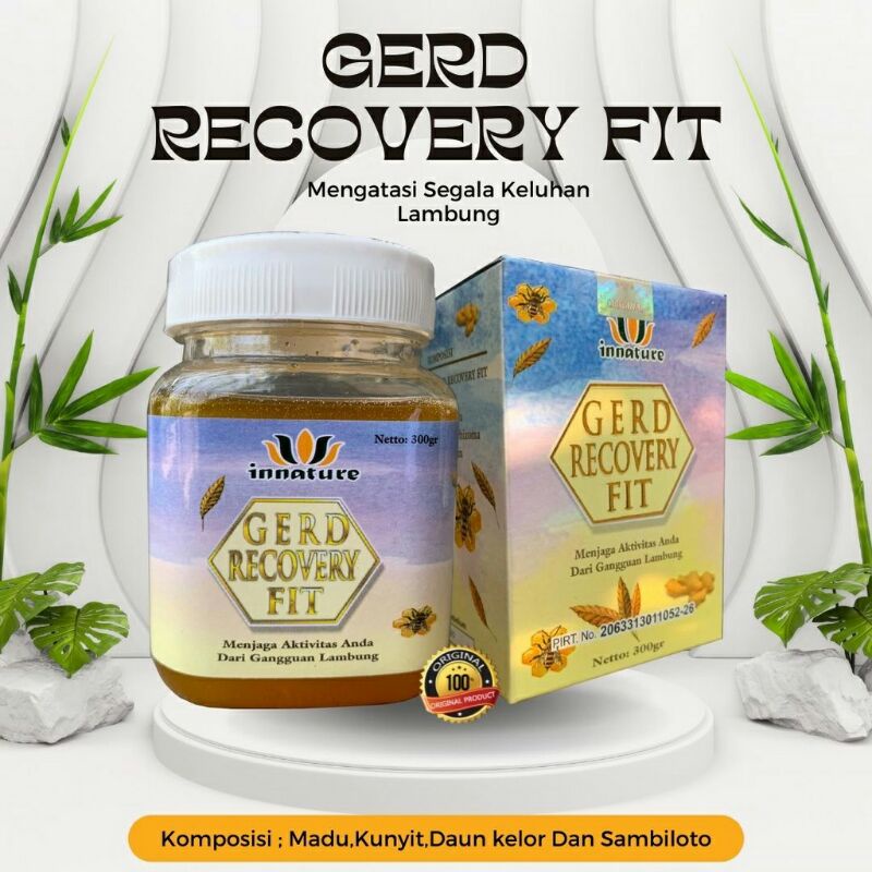 Obat herbal gerd recovery fit | madu maag | madu lambung ampuh mengobati masalah lambung netto 300 g