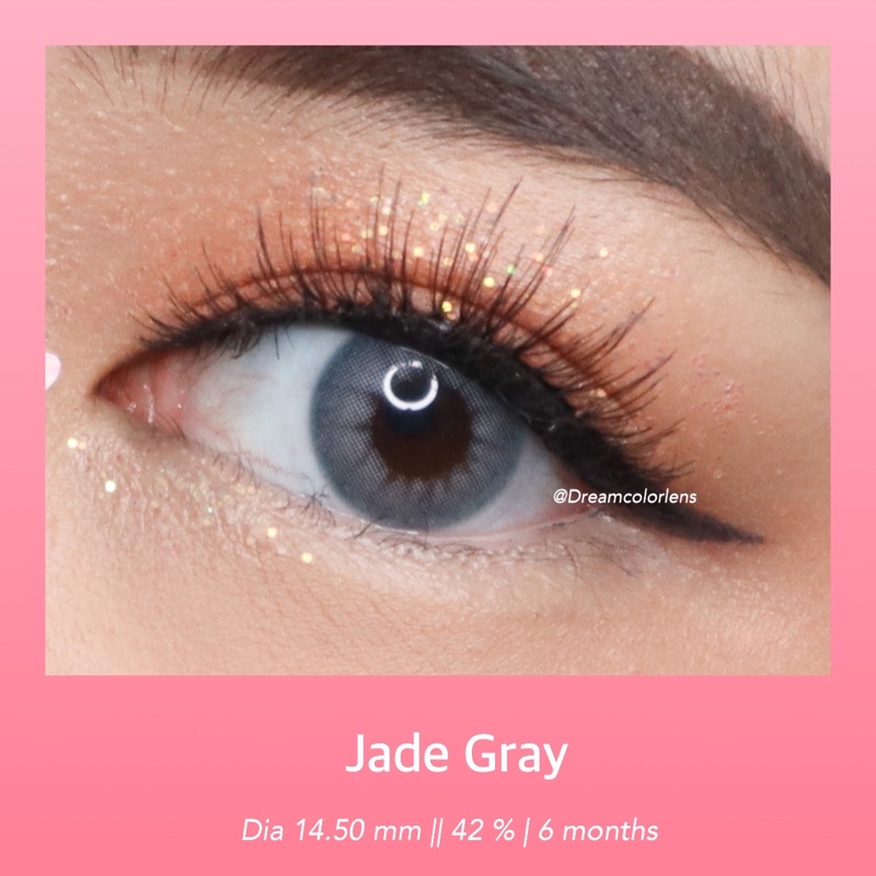 DREAMCOLORLENS Softlens - Jade Gray / Grey / Abu Minus