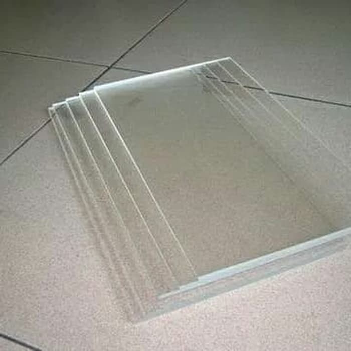 

Akrilik Acrylic Bening 2mm A2 size 42cmx60cm Lembaran Import