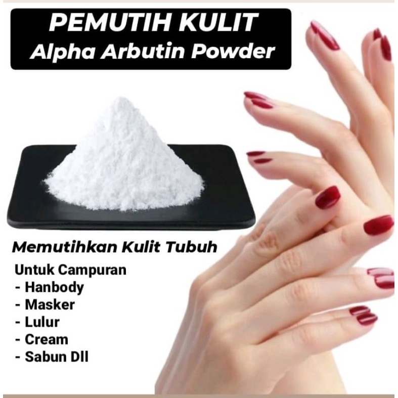 Alpha Arbutin 10 Gram Ex-Canada/Bubuk Alpha Arbutin Original/Memutihkan Kulit