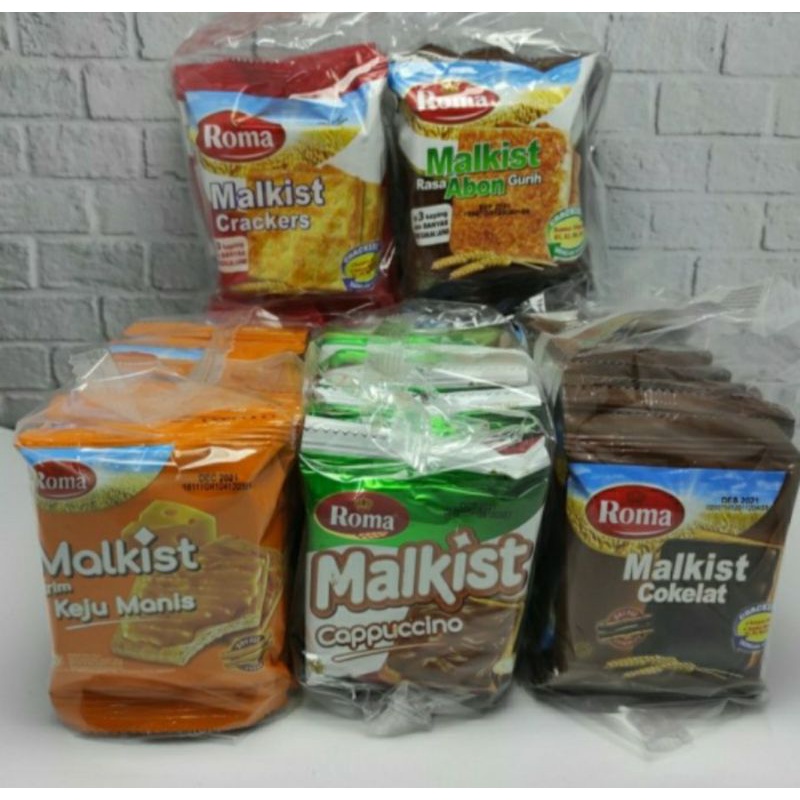 

Biskuit Roma Malkis creakers Sachet /rancang isi 10