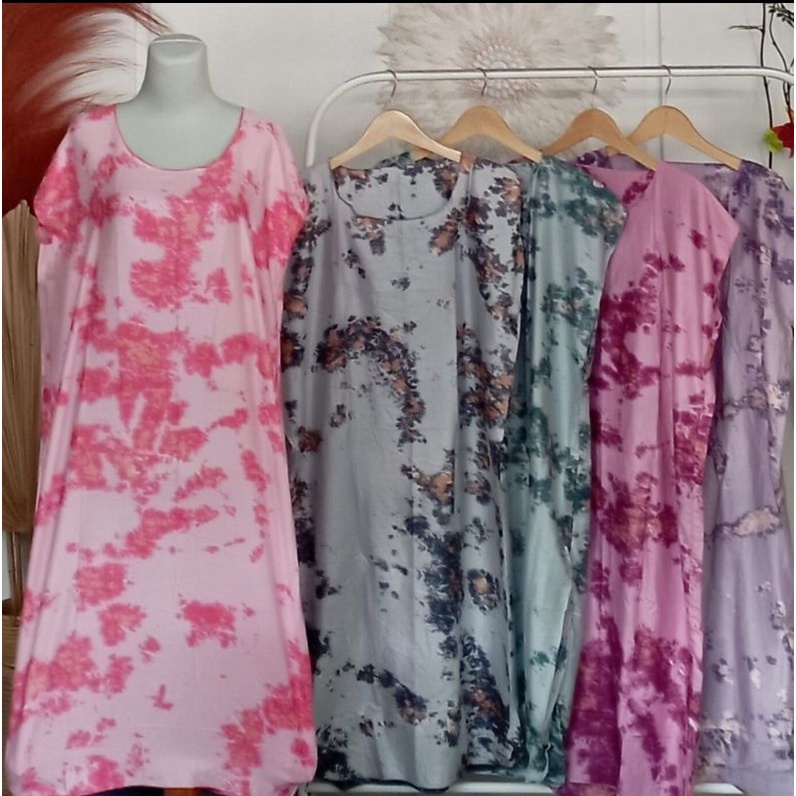 Daster Midi Jumbo Adem Ecer Grosir bs pilih motif murah bali karakter bunga ibu panjang hamil ld 120-MOTIF MJTD