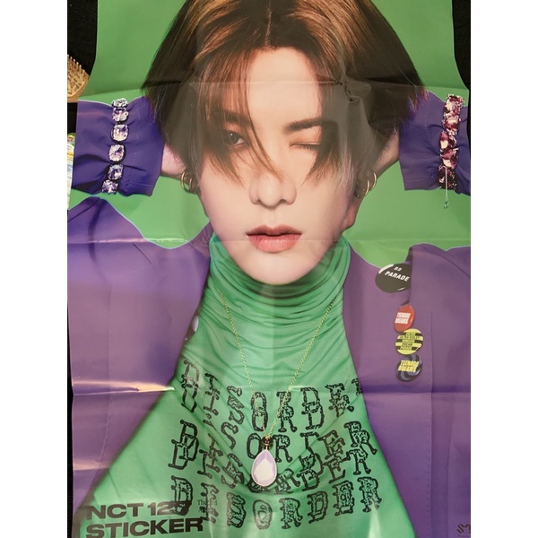 WTS POSTER ONLY YUTA JEWEL CASE FOLDED NCT 127 STICKER FAVORITE SEOUL CITY STICKY