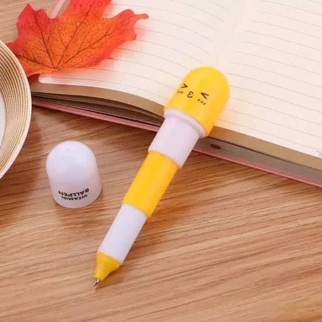 PENA KAPSUL EMOJI UNIK / PULPEN KAPSUL