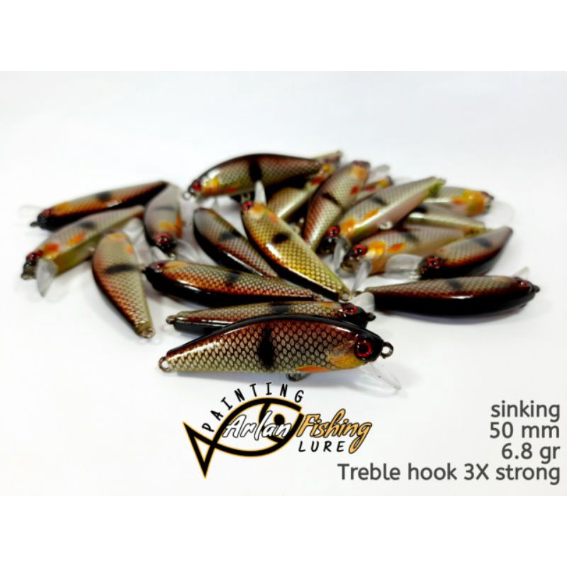 Umpan Casting Minnow Ultralight mirip Hinomiya Agile dan Senses Savior