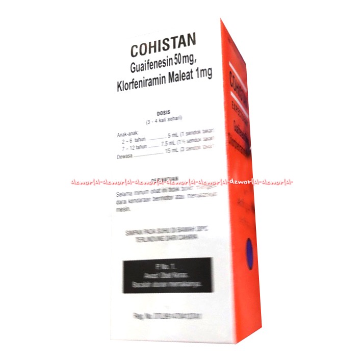 Cohistan Expectorant Guaifesin 100ml Obat Batuk Sirup Syrup Kohistan Ekspektoran Obat Batuk Berdahak