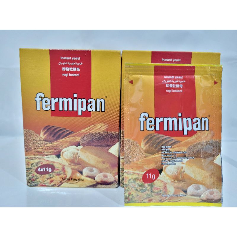 

Fermipan sachet | Ragi kering instant 1pak @ 4x11 gr | Ragi instan Fermipan