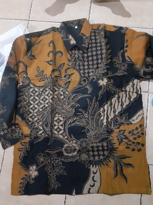 Batik Solo Trendy High Quality Kawung Kuning Full Furing Katun Halus Size M-xxl High Quality