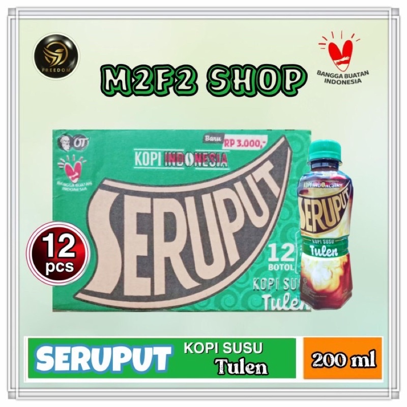 Kopi Susu Seruput Tulen Botol Pet - 200 ml (Kemasan Karton)