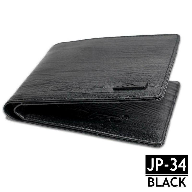 Dompet Kulit Canvas Distro JFR JP34 Black Original Murah