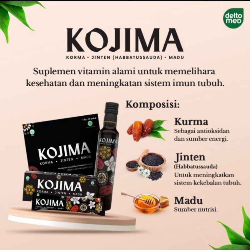 KOJIMA 280ml/Botol KORMA JINTEN MADU (suplemen kesehatan)