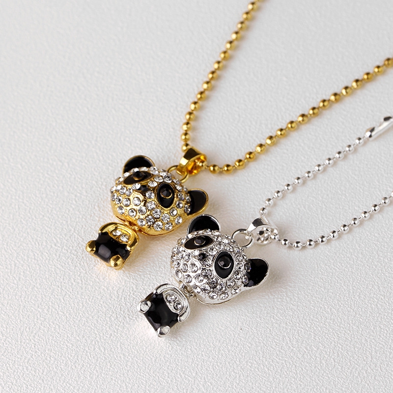 [New]Big Panda Cute Pendant  Kalung Fashion Aksesoris