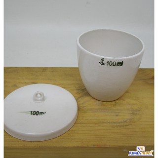 Cawan Porselen  atau Krus Porselen  laboratorium Shopee 