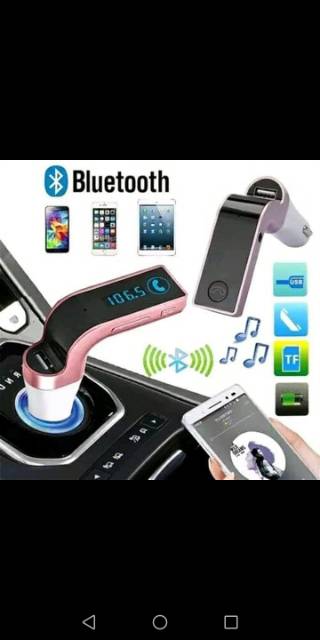 Car G7 Bluetooth FM Transmitter Charger Mobil MP3 AUX USB Player