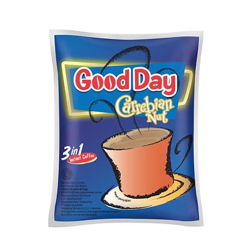 

ge01fgf Good Day Kopi Carrebian Nut Renteng (50 Sachet@20 Gram) Ds20X11