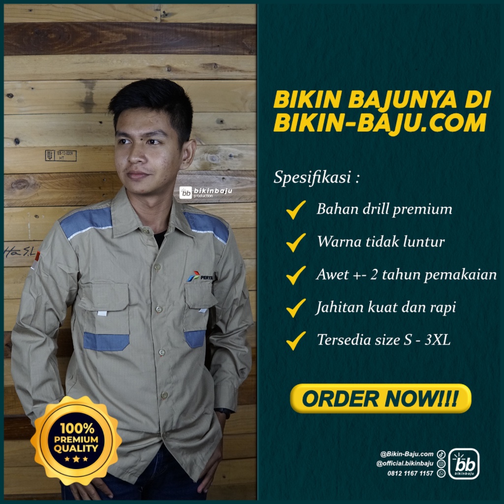 Seragam Lapangan - Seragam Kerja Lapangan - Seragam Kantor - Seragam Custom - Seragam PDH - Seragam 