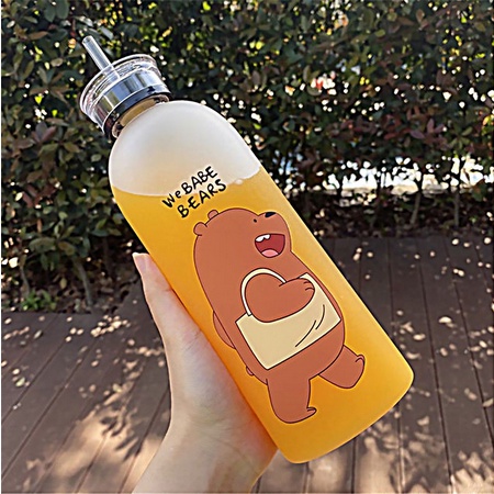 Botol Minum DwiFungsi Model Cartoon WeBabeBears