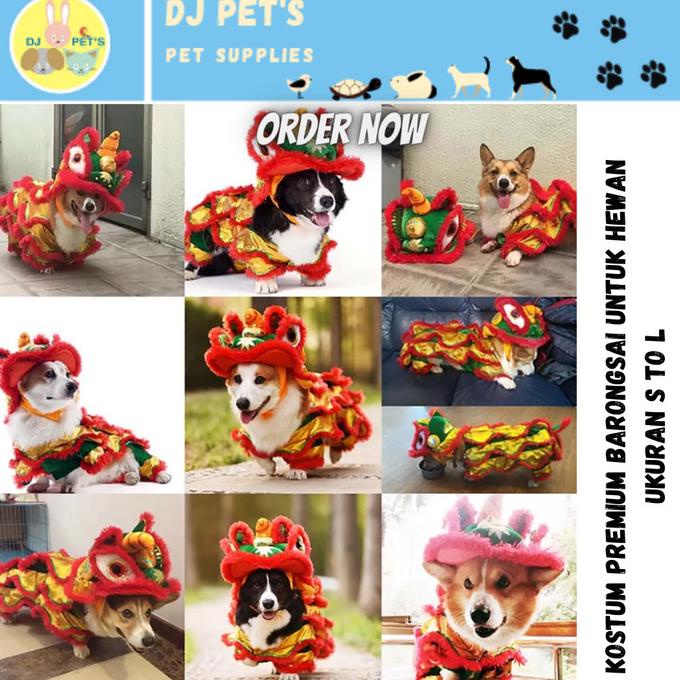 baju imlek anjing kucing baju barongsai kostum imlek chinese new years
