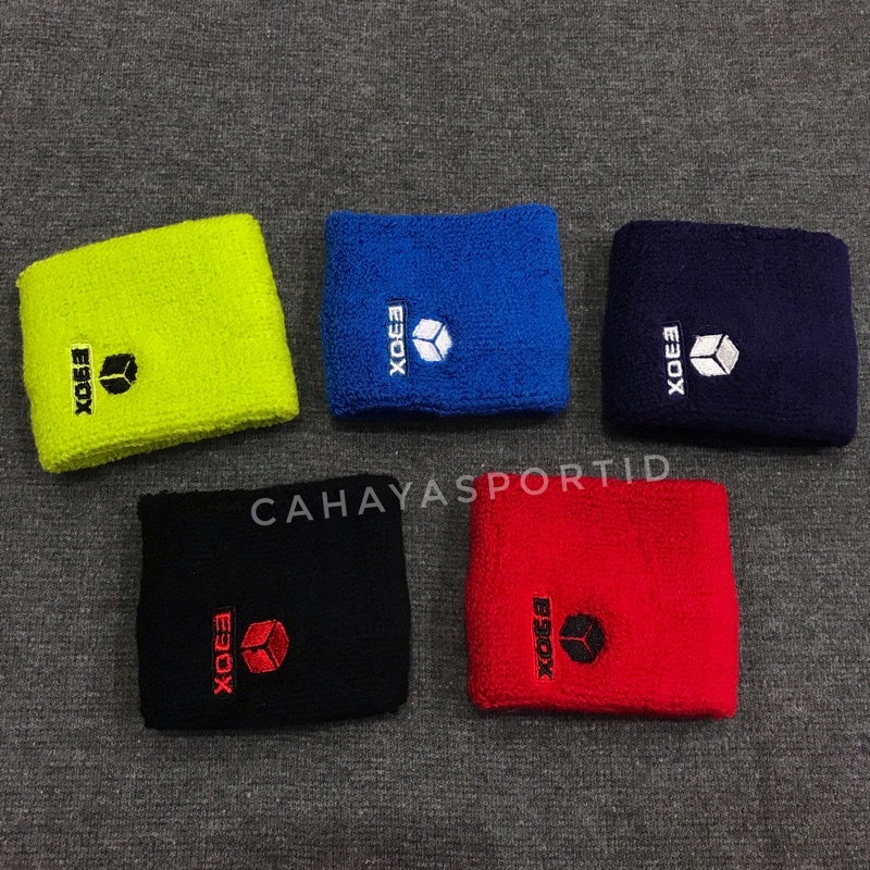 Wristband Deker Tangan Handuk Ebox 9706 / Deker Tenis / Deker Badminton