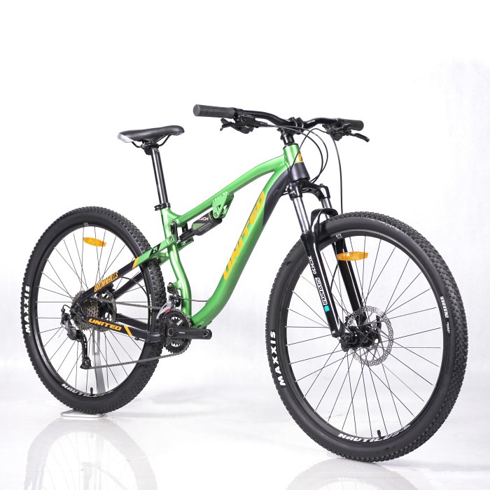 United BROWNHILLS T1 Sepeda Gunung MTB AL 27,5-18 15 inch Green Black