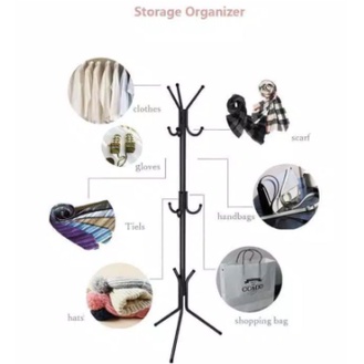 Stand Hanger Gantungan Berdiri Hook Multifungsi / Hanger Gantungan Baju Tas Topi - missbejogrosir