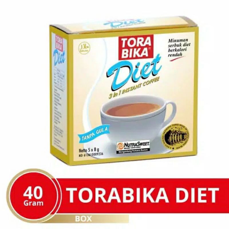 TORABIKA Kopi Diet 3in1 box 8 gr isi 5 sachet