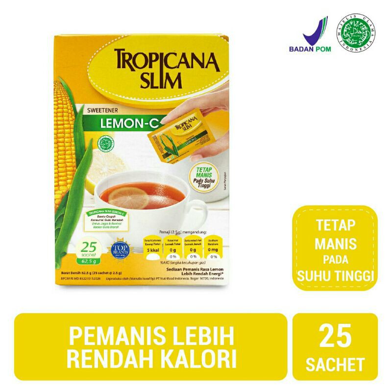 

Tropicana Slim Sweetener Lemon 25 S