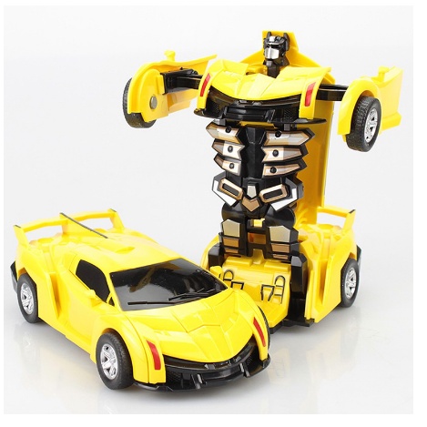 Mainan Anak Mobil Robot Transformers Tabrak Jadi Robot Mini 2 Fungsi