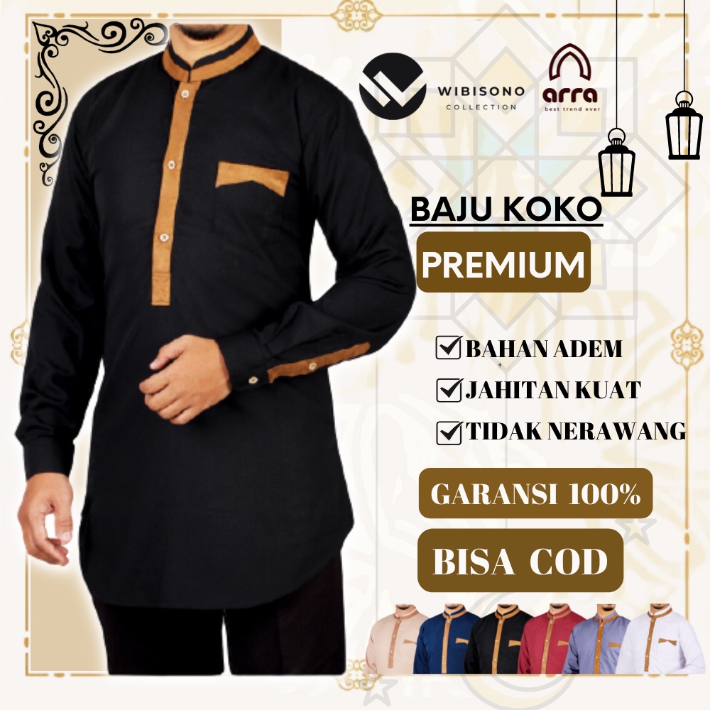 Baju Koko Kurta Pakistan YU2 Dewasa Lengan PanjangTerbaru Premium Original AL QARNI