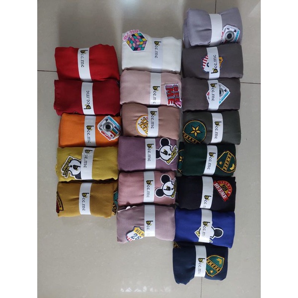 BEE ME PATCH SERIES| KERUDUNG VOAL SEGI EMPAT HIJAB