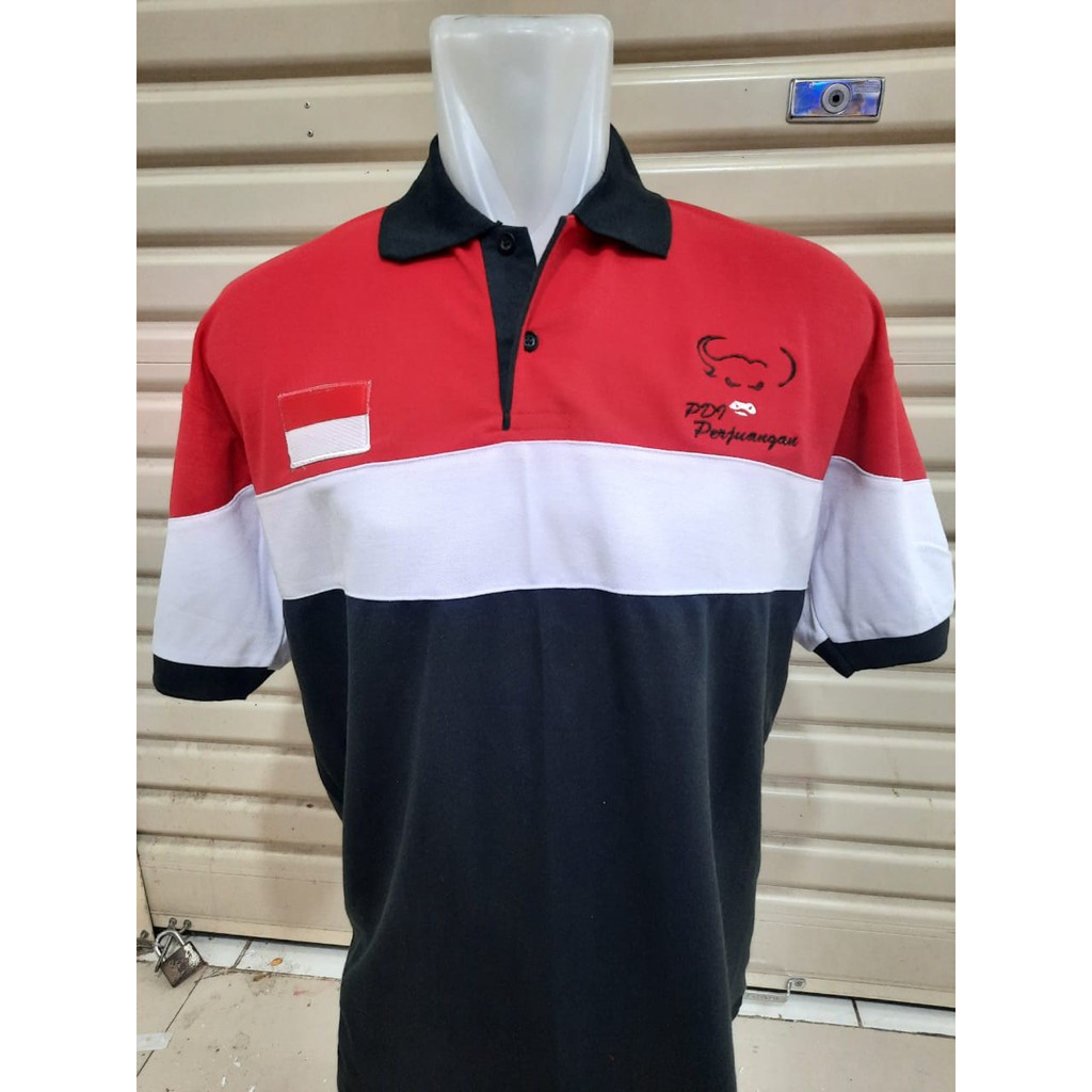 kaos krah PDI P/ kaos polo pdi p
