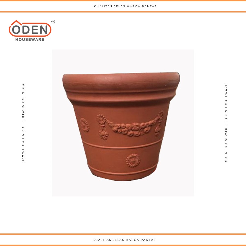 Pot Bunga Plastik Besar Terracotta 5506