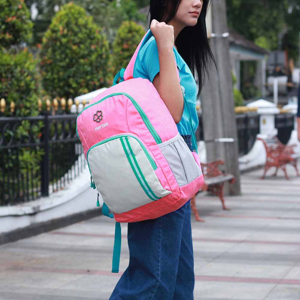 tas ransel wanita murah,tas backpack wanita,tas sekolah murah,tas kuliah murah,tas ransel laptop wanita+raincoat ASN172