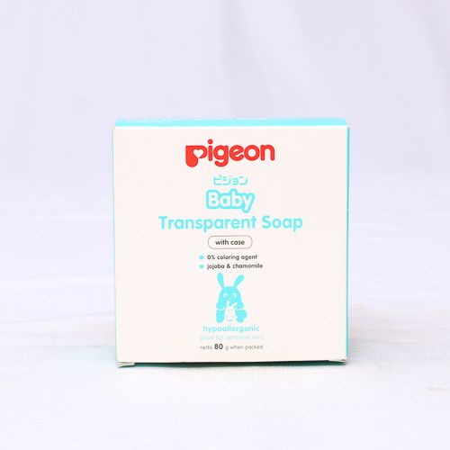 PIGEON Baby Transparent Soap Chamomile 80Gr Case Sabun Bayi