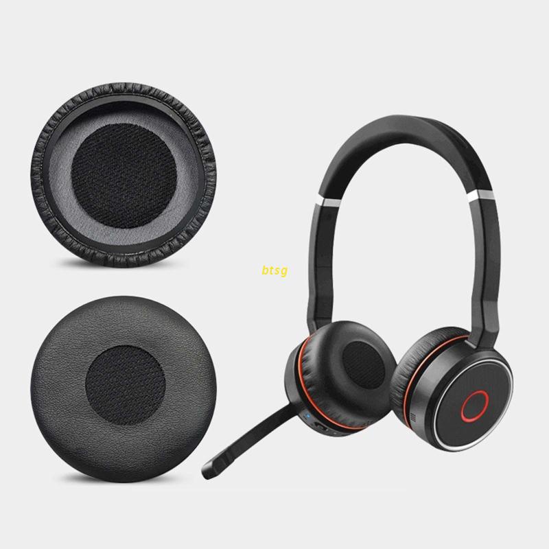 Btsg 2pcs Bantalan Ear Pad Lembut Untuk Jabra evolve 20se 30II 40 65 + 75