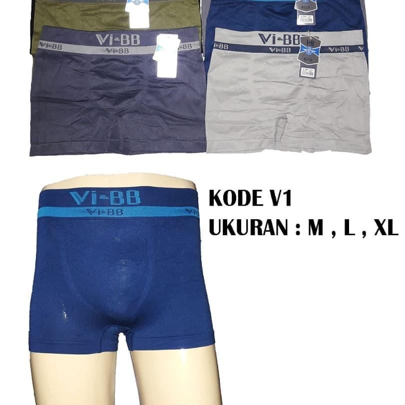 3 Pcs Celana Dalam Boxer Pria Premium Tanpa Jahitan