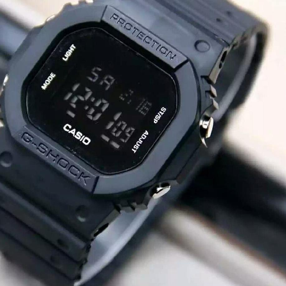 (BEST SELLER) (jakarta)Jam Tangan Pria  Casio Gshock Protection DW 5600 Full Black