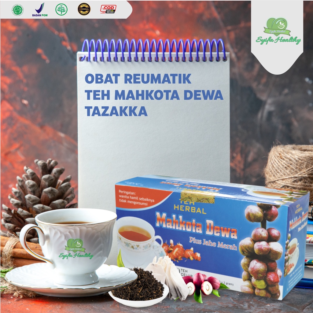 

Obat Reumatik dan Encok Herbal Teh Mahkota Dewa Tazakka isi 20 Kantung Original HALAL dan Sudah BPOM ORIGINAL