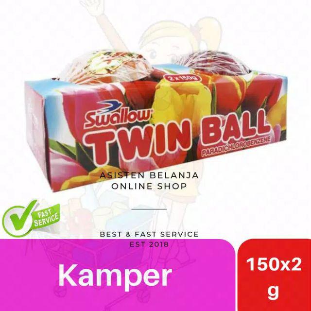 Swallow Twin Ball 2 Pcs /pack Kamper Kapur Barus Pengharum Ruangan Twinball 2x150gram